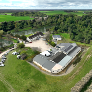 Chocolaterie vue du ciel