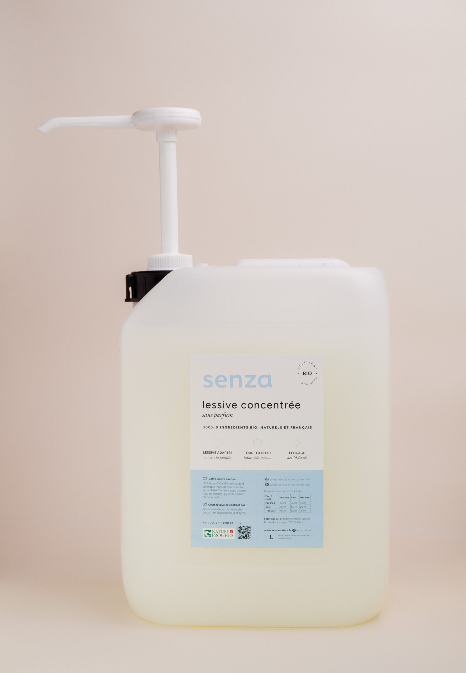 Senza Lessive concentrée nature sans parfum – Image 2