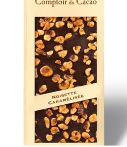 Tablette Gourmande Noisettes caramélisées noir 90g