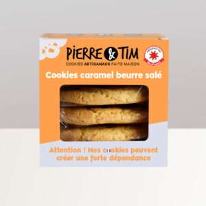 Boîte de 5 cookies Caramel Beurre salé
