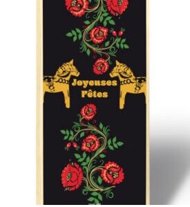 Tablette noire chevaux de bois Noël 80g