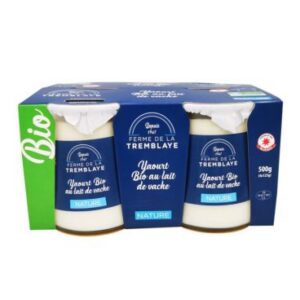 FERME TREMBLAYE Yaourt fermier nature Bio 4x125g