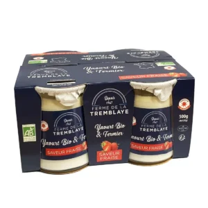 FERME TREMBLAYE Yaourt Jersiaise Saveur Fraise 2x125g